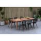 Option 7pc - Black Aluminum Sidechairs