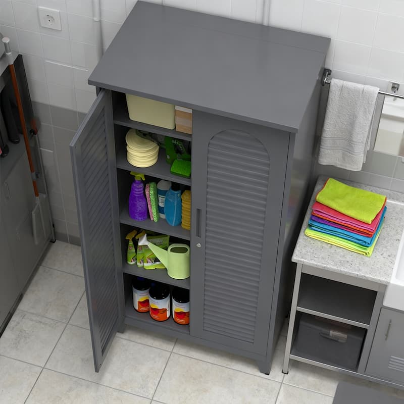 Rossetta 73'' Tall Premium Wall-Mountable design Metal Tool Storage Cabinet with Ample Storage Space