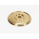 preview thumbnail 5 of 8, Alno Classic Traditional 1-3/8 Inch Diameter Cabinet Knob Backplate Polished Brass