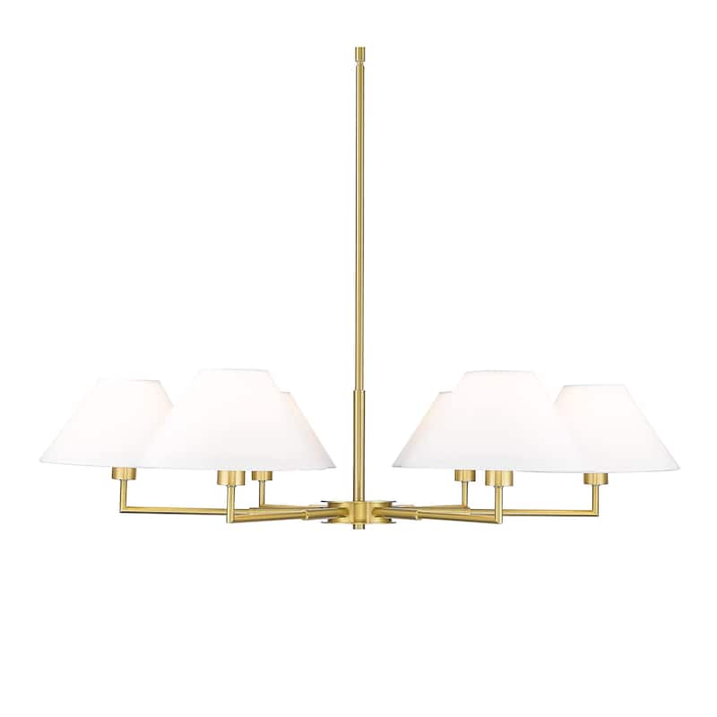 Z-Lite 744-44R Leila 6 Light 44" Wide Chandelier - Luxe Gold
