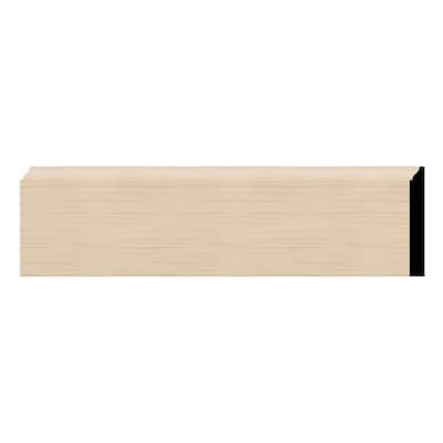 WM618: 9/16-in D x 5-1/4-in W x 96-in L Americraft Solid Hardwood Stain Grade Ogee Base Moulding