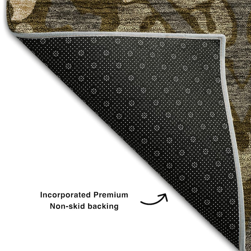 Premium Washable Super Soft Diamond Medallions Mayfield Rug