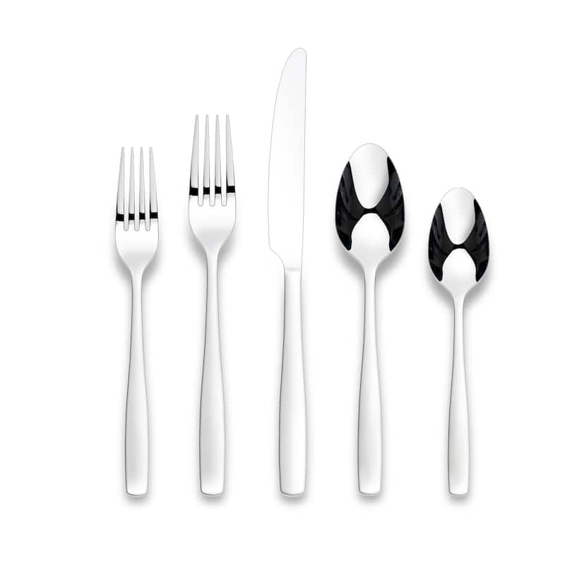 Ornative ELOISE 18/0 Silver Stainless Steel Flatware Set