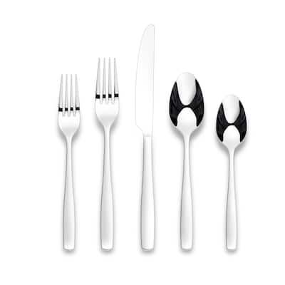 Ornative ELOISE 18/0 Silver Stainless Steel Flatware Set