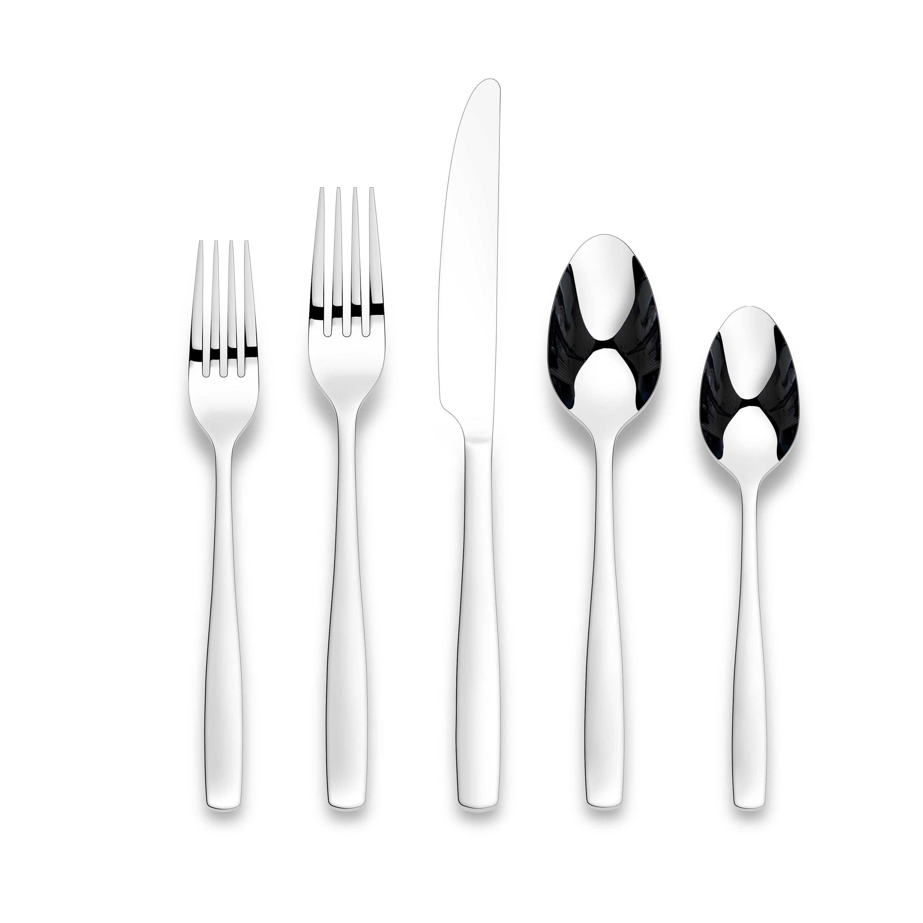 Ornative ELOISE 18/0 Silver Stainless Steel Flatware Set