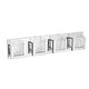 preview thumbnail 2 of 4, Dyconn Faucet Castle 4-light Frozen Ice Block Bathroom Vanity Light