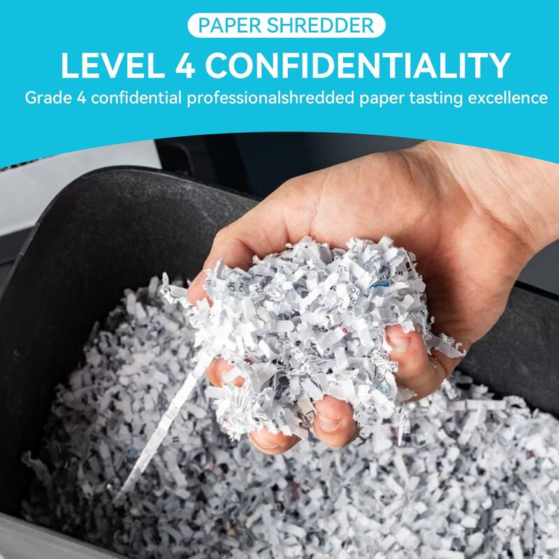 Paper Shredder 18 Sheet High Security Level P-4 Heavy Duty Paper Card Shredder - 13.78"L * 9.69"W * 20.43"H