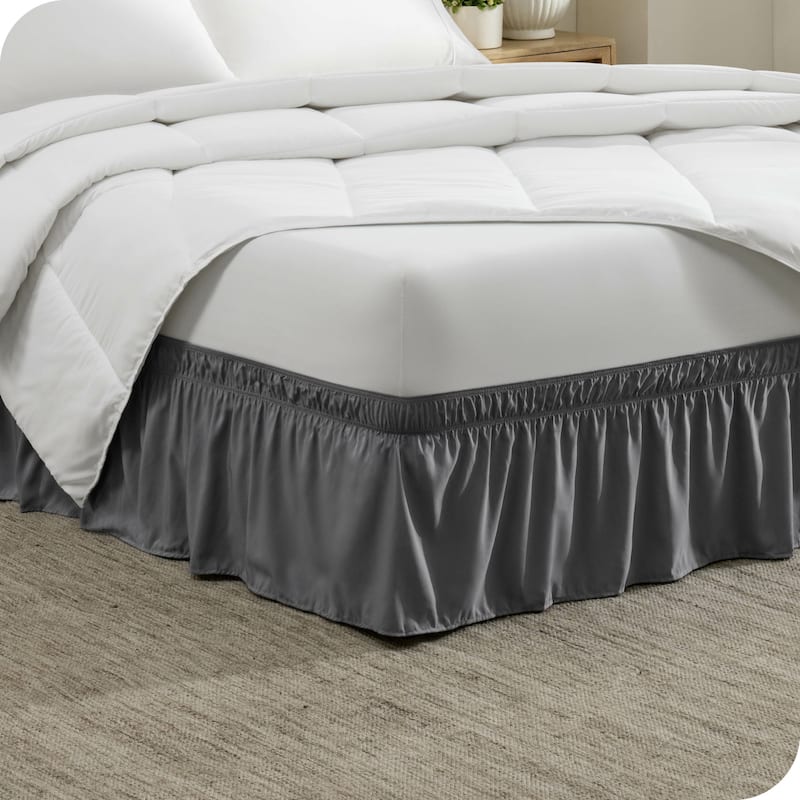 Bare Home Adjustable Wrap Around Bed Skirt