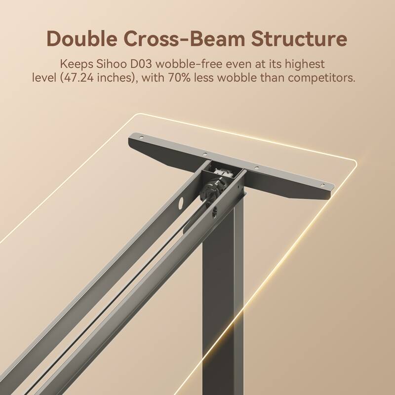 Sihoo D03 Office Desk, Height-Adjustable Standing Desk