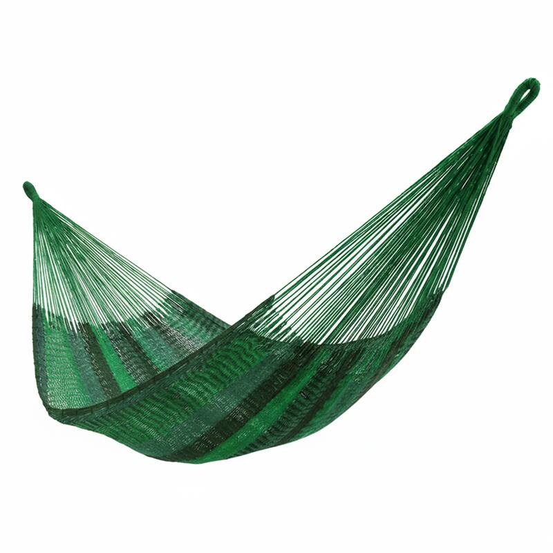 Mayan Family Hammock XXL Blue Handwoven Thick Cord - 880-lb. Capacity - Meadow
