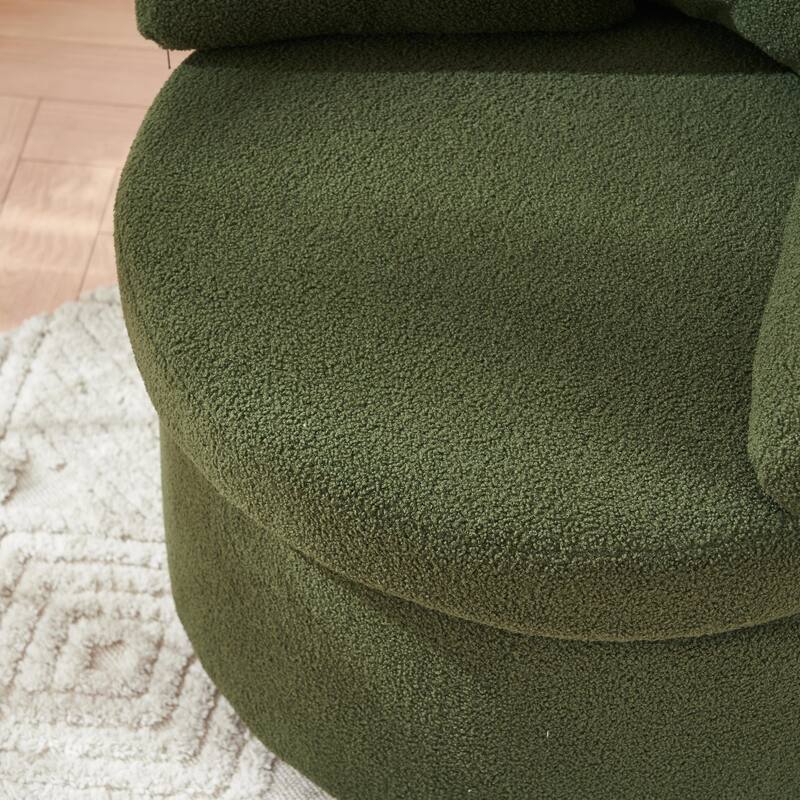 Multifunctional Teddy Fabric Chair for Living Room