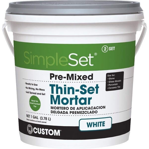 Simpleset Gl Wht Pm Thinset Mortar Free Shipping On Orders Simpleset Gl Wht Pm Thinset Mortar