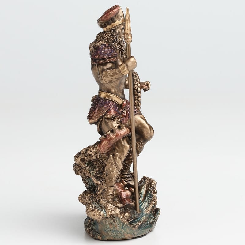 4.13 inches Height Polyresin Oceanus the Primordial Titan of Water Bronze Finish Figurine