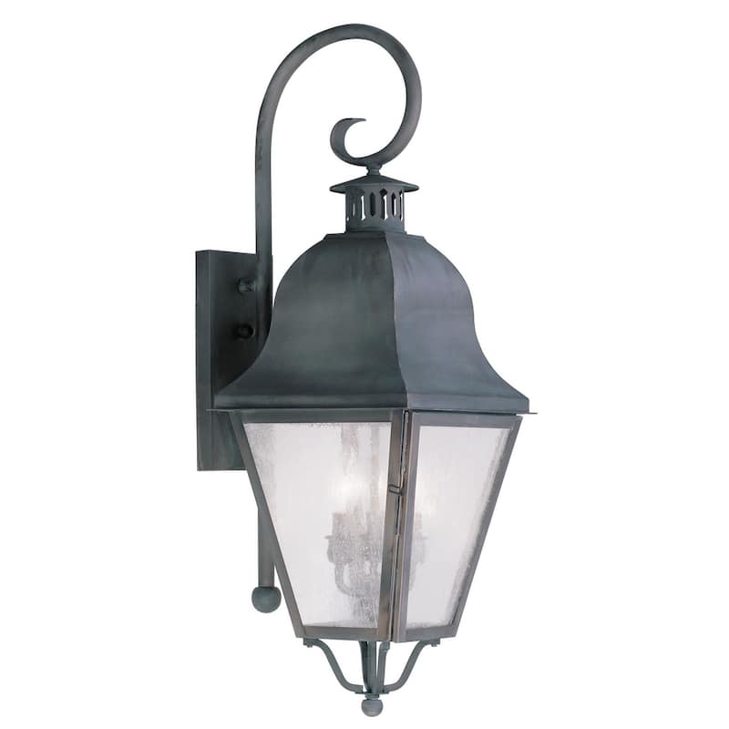 Livex Lighting Amwell 3 Light 30-1/2" High Outdoor Wall Sconce