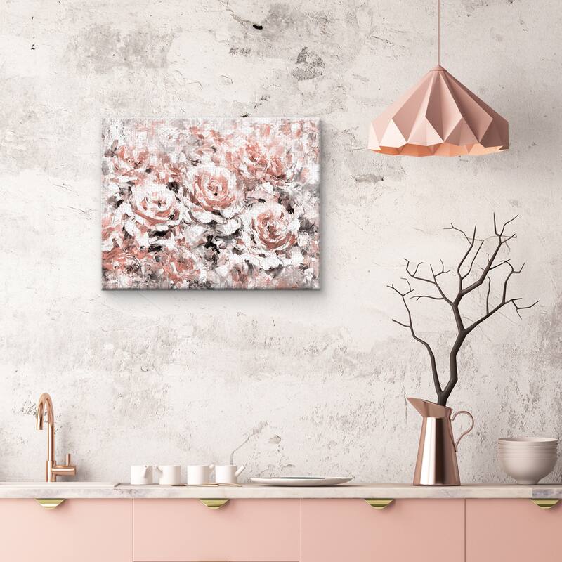 Le Jardin Blush by Belle Maison Canvas Art Print