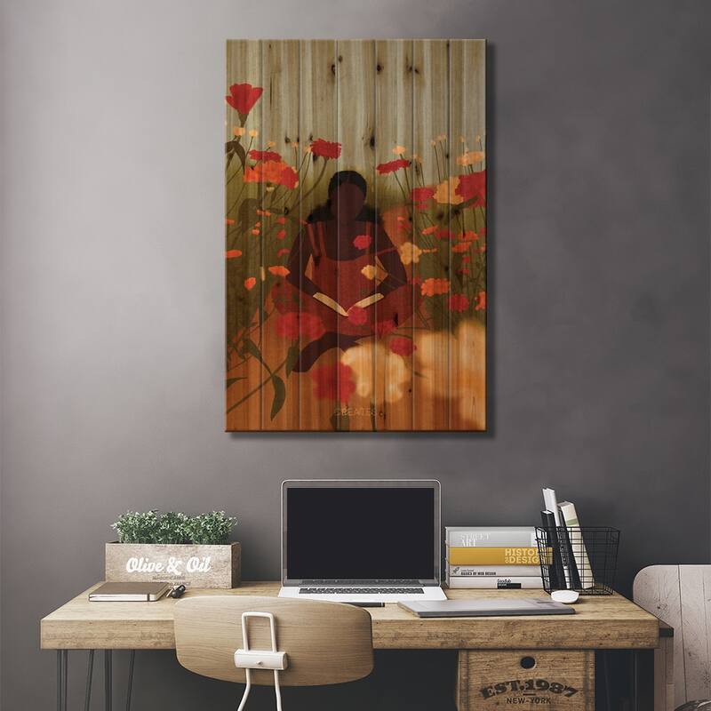 Dwelling Place 'Cool' Print On Wood by Taku Creates - Multi-Color