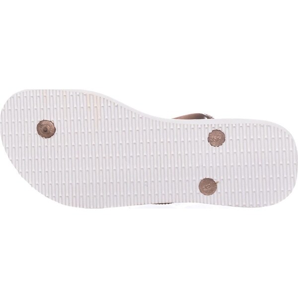 havaianas white and gold