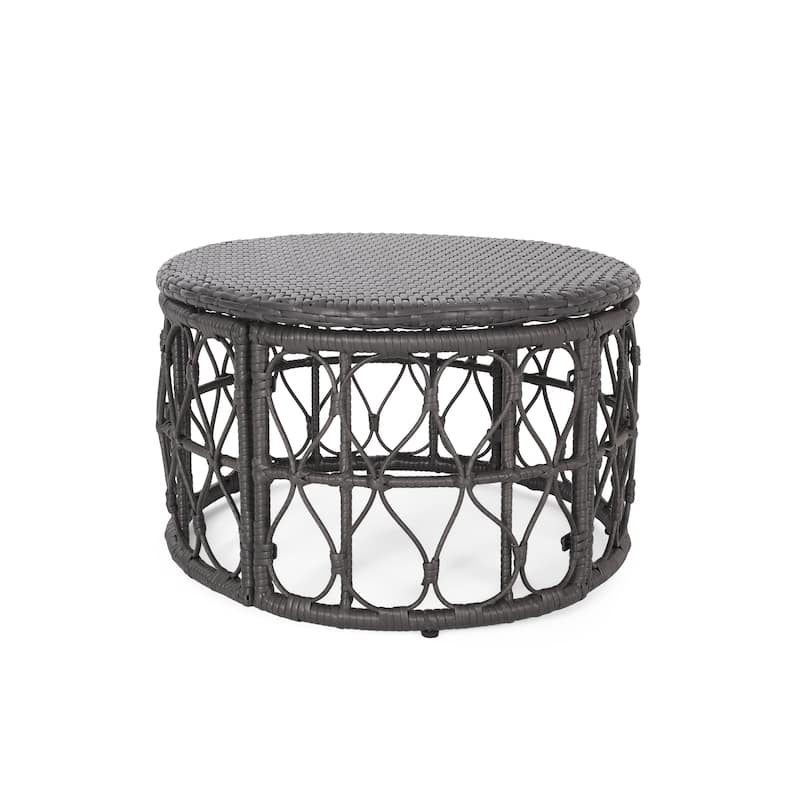 Bruce Outdoor Wicker Coffee Table by Christopher Knight Home