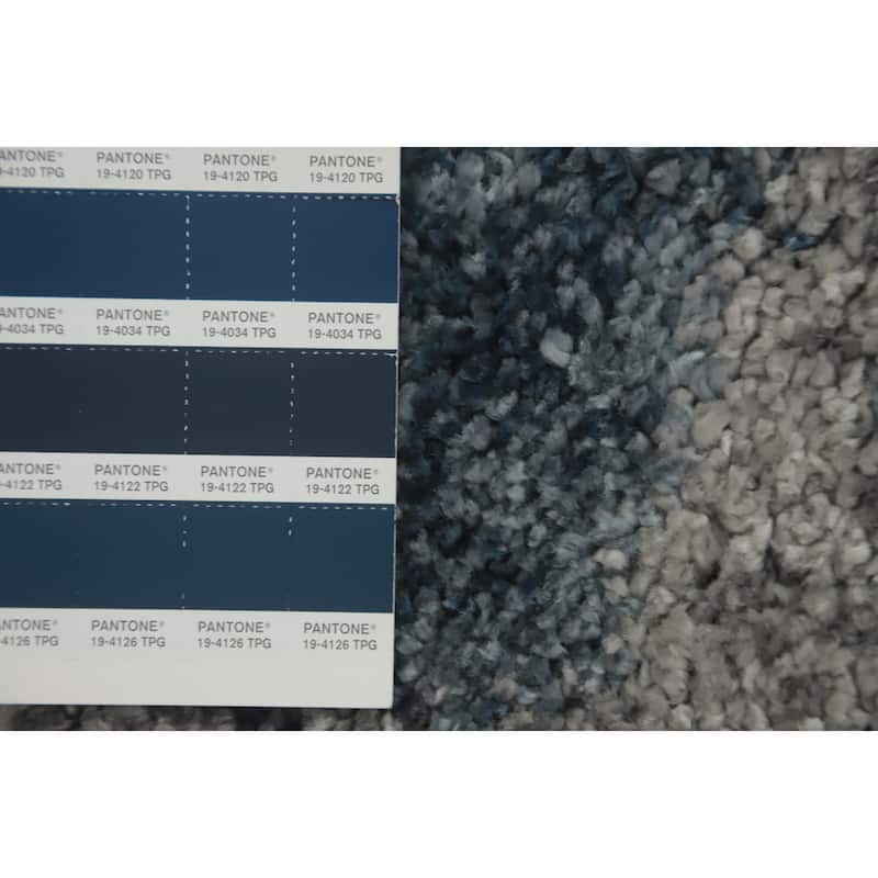 Machine Made Oriental Polyester Carpet Modern All-Over Multi-Colored Shaggy Area Rug - 10' 0'' X 7' 10''