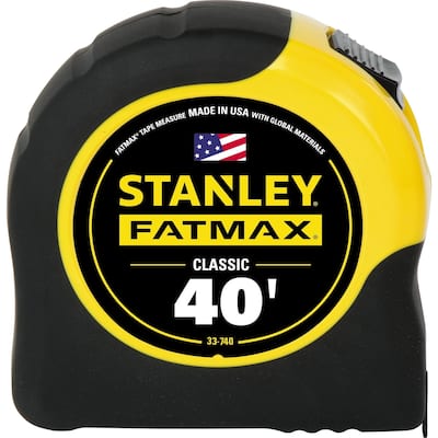 Stanley FatMax 40 ft. L X 1.25 in. W Tape Measure 1 pk - 40 ft.