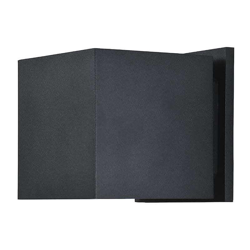 Access Lighting Square - 2-Light 5" Outdoor Wall Light - Black