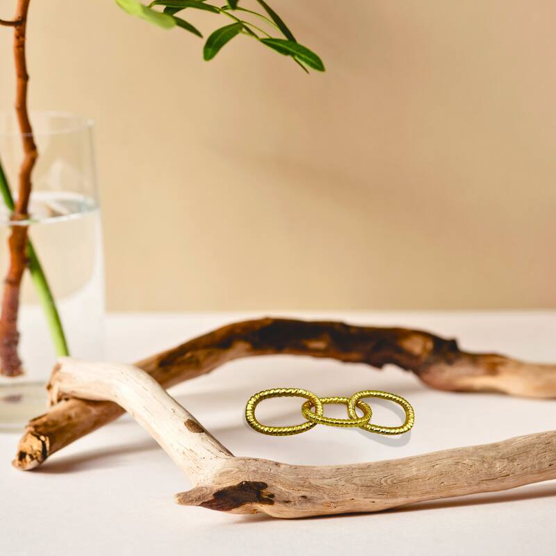 Decorative Handmade Aluminum Modern Chain Sculpture