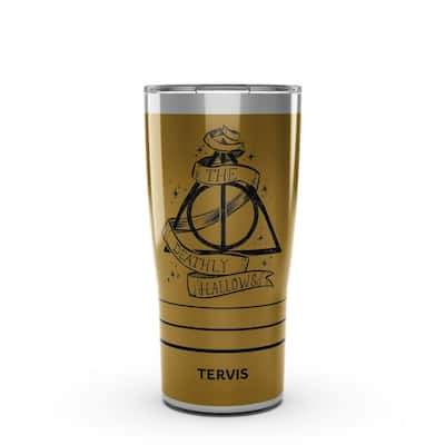 Tervis Traveler Harry Potter Deathly Hallows Triple Walled Insulated Travel Tumbler, Stainless Steel