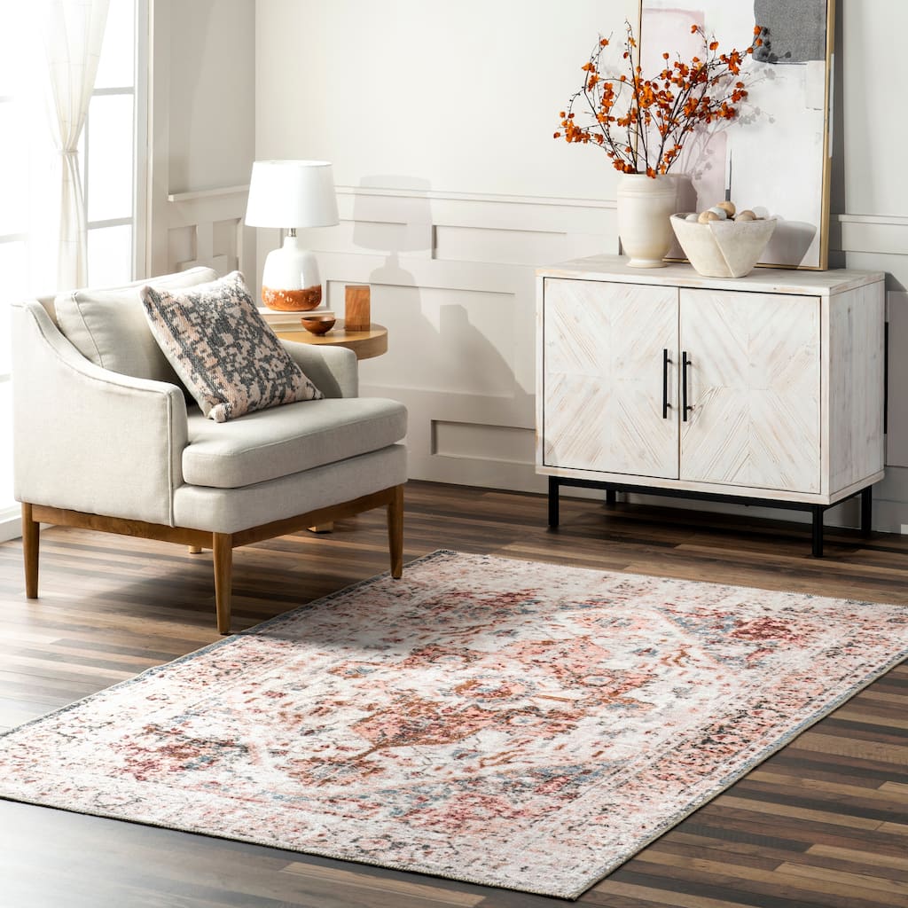 Nuloom Anjelica SpinClean Reversible Machine Washable Area Rug