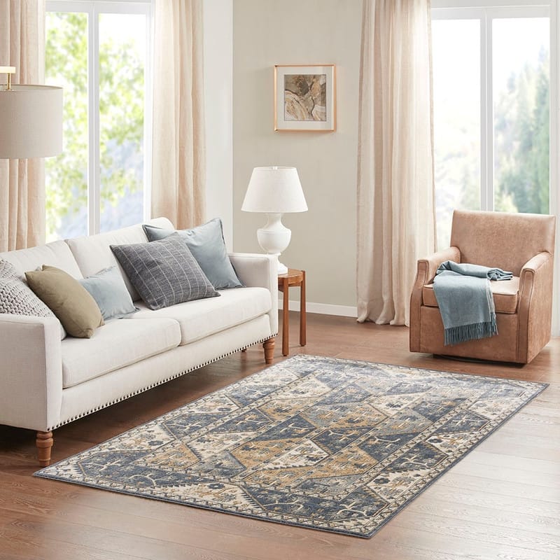 Tiled Border Area Rug - 8x10'
