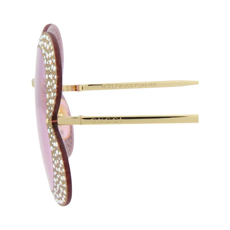 Gucci Cat Eye-Frame Metal Sunglasses