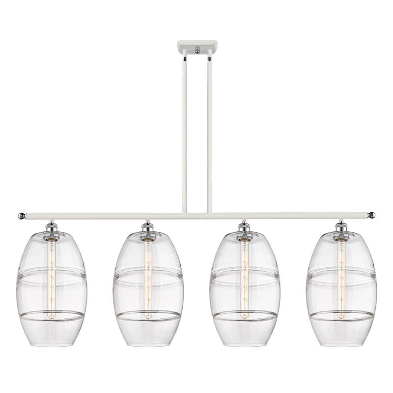 Innovations Lighting 516-4I-19-48 Vaz Linear Vaz 4 Light 48" Wide - White Polished Chrome / Clear