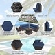preview thumbnail 84 of 99, Outdoor Patio Furniture Set, All Weather PE Wicker Sectional Conversion Sofa set with Firepit(Optional)