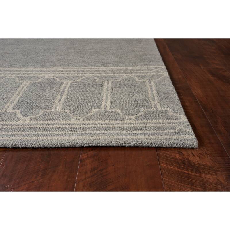 Carson Carrington Kullen Contemporary Hand-tufted Wool Grey Area Rug