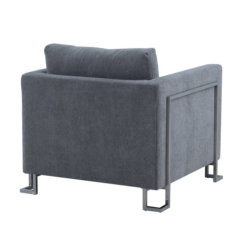 Heritage 2 Piece Fabric Upholstered Sofa & Chair Set