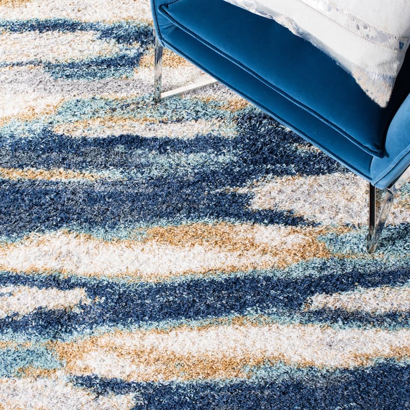 SAFAVIEH Calista Shag Mare Abstract 1-inch Thick Rug