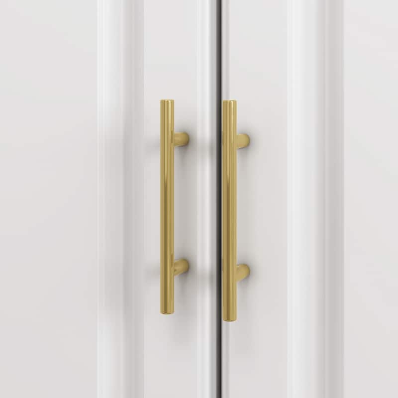 93.9"H/74.2"H Armoires Wardrobe Closet Cabinet Hanging Drawers Storage