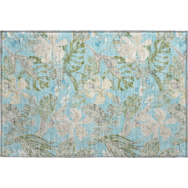 Premium Washable Super Soft Tropical Paradise Mayfield Rug