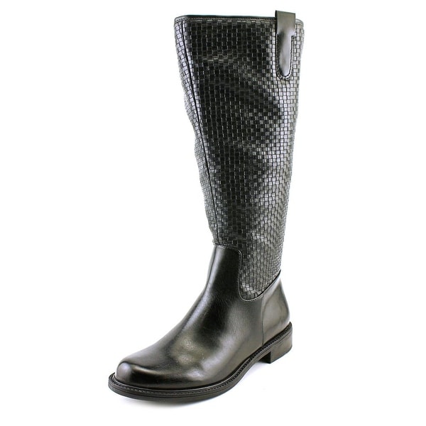 David Tate Quest Wide Calf Black Boots