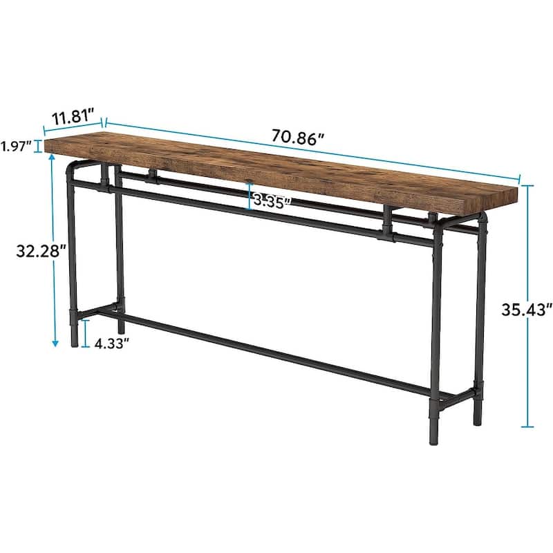 70.9 Inches Extra Long Console Sofa Table