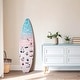 preview thumbnail 17 of 76, American Art Decor Surfboard Plaque Wall Sign