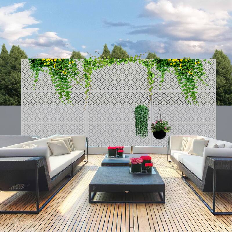 Palace Metal Privacy Screen Panel Free Standing - 72*47