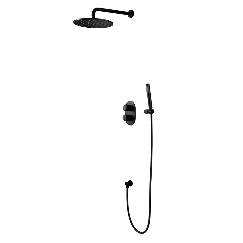 Rainfall & Handheld Spray - Matte Black