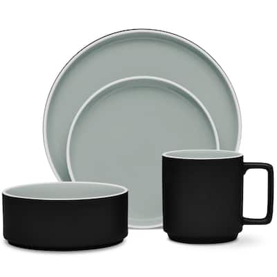 Noritake ColorTrio 4-Piece Stax Place Setting, Service for 1