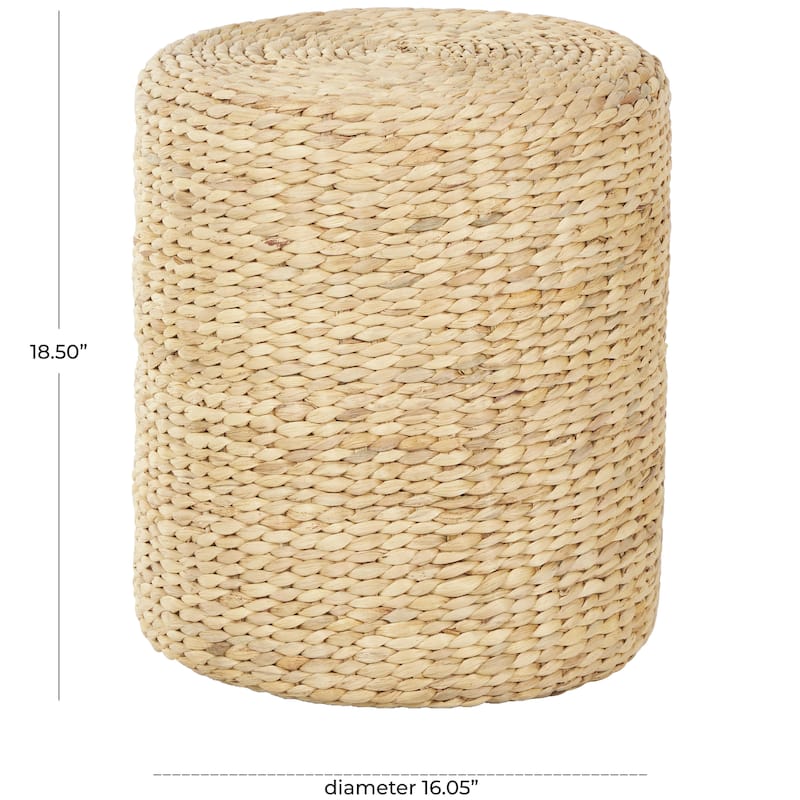 Seagrass Handmade Woven Drum Accent Table - Brown - Roche River Decor