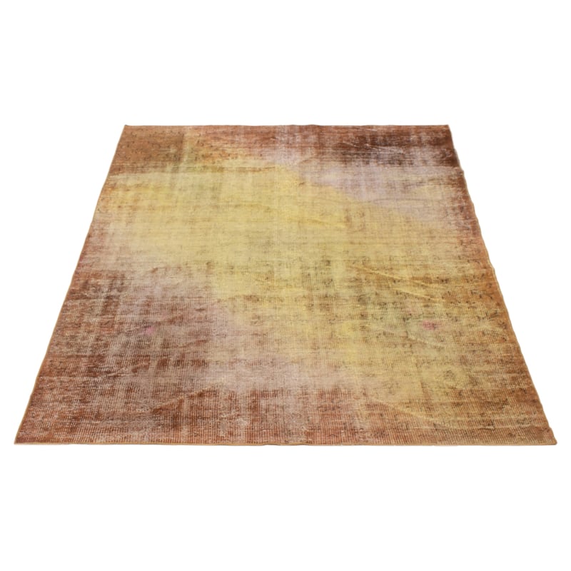 ECARPETGALLERY Hand-knotted Color Transition Brown Wool Rug - 5'10 x 8'0