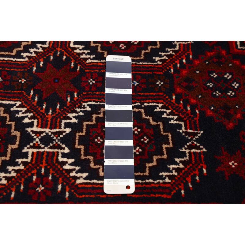 ECARPETGALLERY Hand-knotted Teimani Dark Navy Wool Rug - 3'4 x 6'0