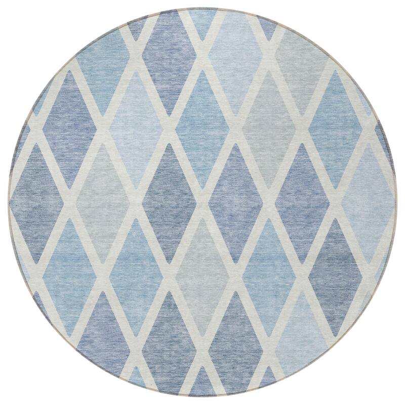 HomeRoots Geometric Transitional Rectangle Outdoor Rug