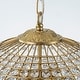preview thumbnail 18 of 95, Retro French 4/5-Light Antique Brass Globe Crystal Chandelier for Living/Dining Room