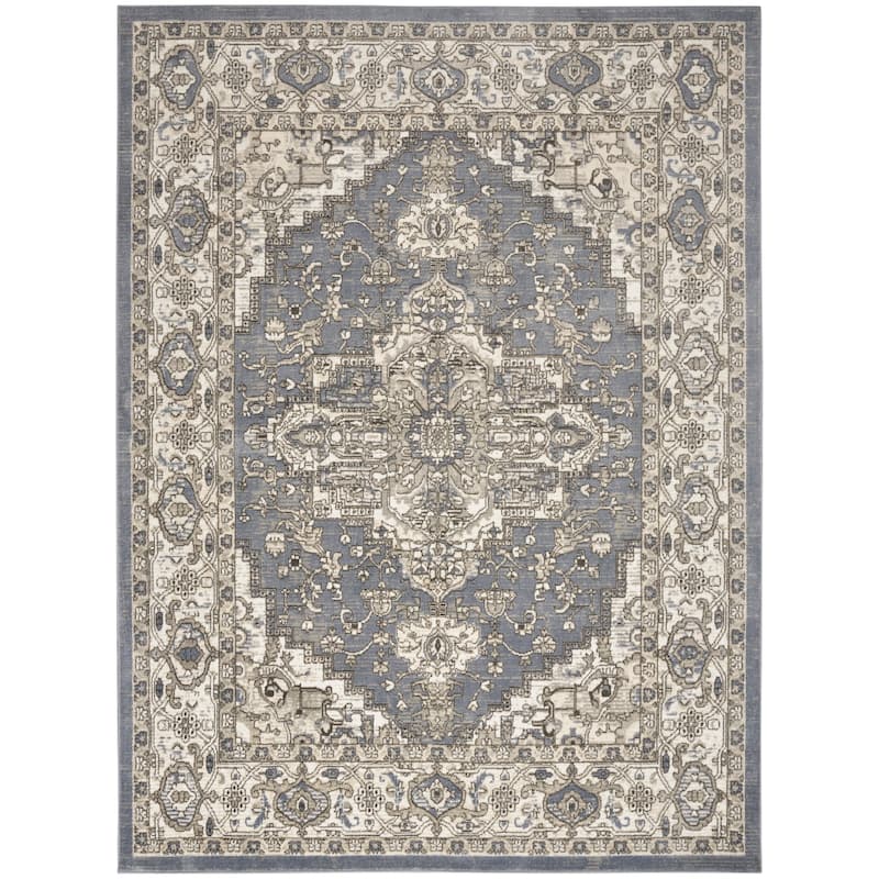 Nourison Concerto Classic Persian Medallion Area Rug. - 6' x 9' - Blue