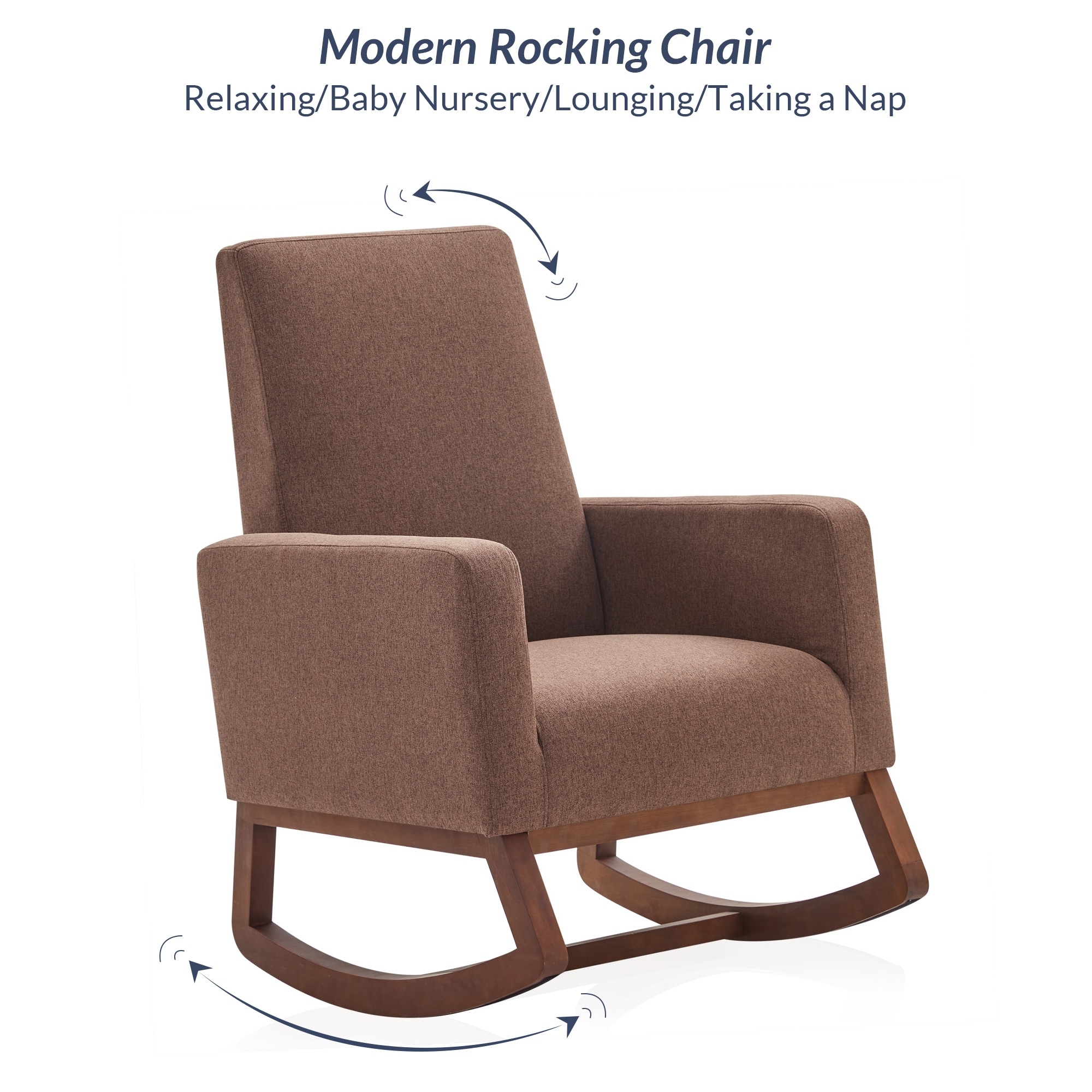 Belleze modern store rocking chair